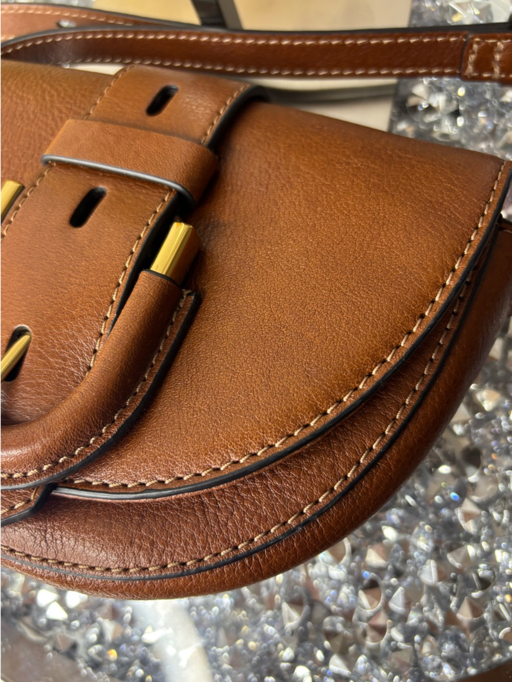 Fossil Harwell Small saddlebag Crossbody Bag NWOT - Picture 11 of 13